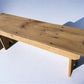 4' Amish Built Folding Pine Bench, Rustic Farmhouse Decor, Natural Wood Bench G,