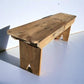 4' Amish Built Folding Pine Bench, Rustic Farmhouse Decor, Natural Wood Bench G,