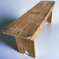 4' Amish Built Folding Pine Bench, Rustic Farmhouse Decor, Natural Wood Bench G,