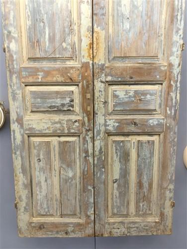 Antique French Double Doors (43x98) European Doors, Raised Panel Doors A627