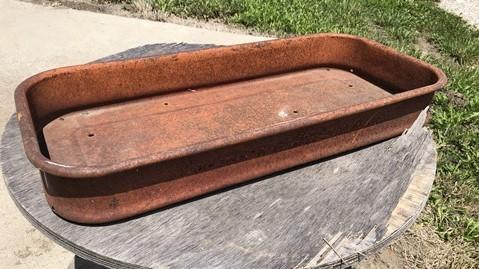 Wagon bed - Little Red Wagon Bed Only, Radio Flyer Super Wagon Part, Rustic Vintage J, by The Old Grainery (bed, little re...