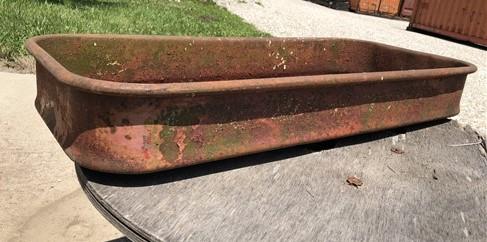 Wagon - Little Red Wagon Bed Only, Radio Flyer Wagon Part, Rustic Vintage Flower Pot K, by The Old Grainery (bed only, dec...