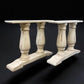 table legs - Pair of Wide Dining Table Legs, Solid Wood Table Base, Turned Trestle Table Legs by The Old Grainery (country...