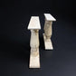 table legs - Pair of Wide Dining Table Legs, Solid Wood Table Base, Turned Trestle Table Legs by The Old Grainery (country...