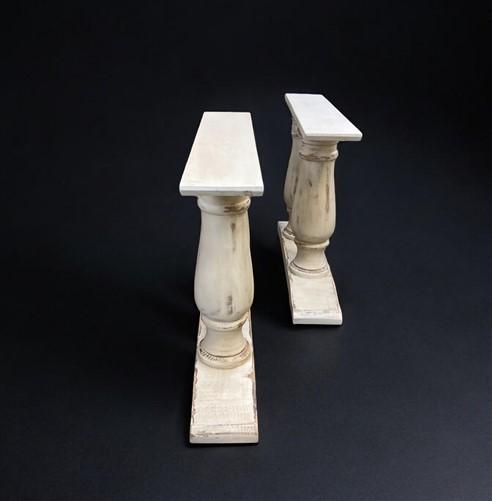 table legs - Pair of Wide Dining Table Legs, Solid Wood Table Base, Turned Trestle Table Legs by The Old Grainery (country...