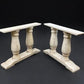 table legs - Pair of Wide Dining Table Legs, Solid Wood Table Base, Turned Trestle Table Legs by The Old Grainery (country...