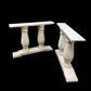 table legs - Pair of Wide Dining Table Legs, Solid Wood Table Base, Turned Trestle Table Legs by The Old Grainery (country...