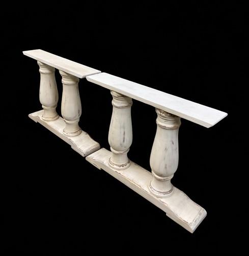 table legs - Pair of Wide Dining Table Legs, Solid Wood Table Base, Turned Trestle Table Legs by The Old Grainery (country...