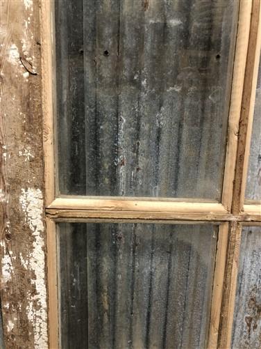 Antique French Double Doors (44x87.5) 12 Glass Pane Doors, European Doors G118