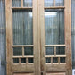 Antique French Double Doors (43.5x101.5) 8 Glass Pane Doors, European Doors G145