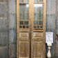 Antique French Double Doors (43.5x101.5) 8 Glass Pane Doors, European Doors G145