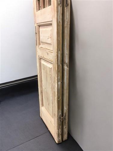 Antique French Double Doors (43.5x101.5) 8 Glass Pane Doors, European Doors G145
