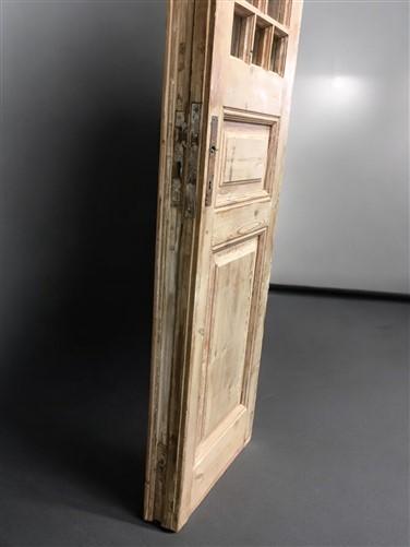 Antique French Double Doors (43.5x101.5) 8 Glass Pane Doors, European Doors G145