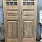 Antique French Double Doors (43.5x101.5) 8 Glass Pane Doors, European Doors G146