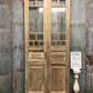 Antique French Double Doors (43.5x101.5) 8 Glass Pane Doors, European Doors G146