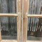 Antique French Double Doors (43.5x87.5) 12 Glass Pane Doors, European Doors G151