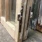 Antique French Double Doors (43.5x87.5) 12 Glass Pane Doors, European Doors G151