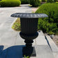 39" Tall Cast Iron Fluted Urn, Flower Pot Planter, Garden Patio Yard Art B1