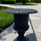 39" Tall Cast Iron Fluted Urn, Flower Pot Planter, Garden Patio Yard Art B1