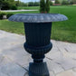 39" Tall Cast Iron Fluted Urn, Flower Pot Planter, Garden Patio Yard Art B1