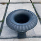 39" Tall Cast Iron Fluted Urn, Flower Pot Planter, Garden Patio Yard Art B1