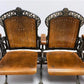 4 Wood Iron Folding Theater Seats, Auditorium Seats, Entryway Bench, D7