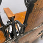 4 Wood Iron Folding Theater Seats, Auditorium Seats, Entryway Bench, D7
