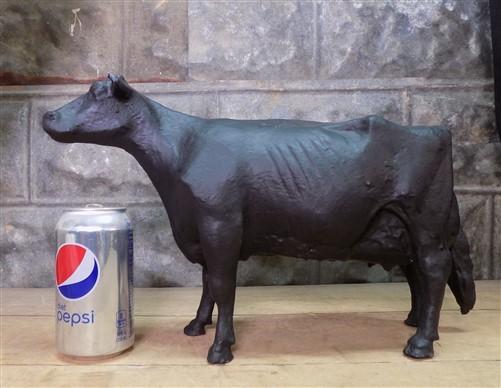 Cast Iron Cow Doorstop, Butcher Shop Advertising, Farm Art Milk Cow Bull Statue