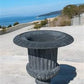 Garden urn - 28" Tall Cast Iron Fluted Urn, Flower Pot Planter, Garden Patio Yard Art C1 by The Old Grainery (aluminum, Ar...