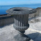 Garden urn - 28" Tall Cast Iron Fluted Urn, Flower Pot Planter, Garden Patio Yard Art C1 by The Old Grainery (aluminum, Ar...