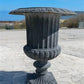 Garden urn - 28" Tall Cast Iron Fluted Urn, Flower Pot Planter, Garden Patio Yard Art C1 by The Old Grainery (aluminum, Ar...