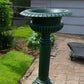 31" Tall Cast Iron Fluted Urn, Flower Pot Planter, Garden Patio Yard Art D1