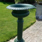 31" Tall Cast Iron Fluted Urn, Flower Pot Planter, Garden Patio Yard Art D1