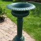 31" Tall Cast Iron Fluted Urn, Flower Pot Planter, Garden Patio Yard Art D1