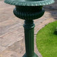 31" Tall Cast Iron Fluted Urn, Flower Pot Planter, Garden Patio Yard Art D1