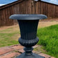Garden urn - 23" Tall Cast Iron Fluted Urn, Flower Pot Planter, Garden Patio Yard Art E1 by The Old Grainery (aluminum, Ar...