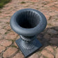 Garden urn - 23" Tall Cast Iron Fluted Urn, Flower Pot Planter, Garden Patio Yard Art E1 by The Old Grainery (aluminum, Ar...
