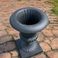 Garden urn - 23" Tall Cast Iron Fluted Urn, Flower Pot Planter, Garden Patio Yard Art E1 by The Old Grainery (aluminum, Ar...