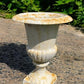 Garden urn - 21" Tall Cast Iron Fluted Urn, Flower Pot Planter, Garden Patio Yard Art F1 by The Old Grainery (aluminum, Ar...