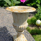 Garden urn - 21" Tall Cast Iron Fluted Urn, Flower Pot Planter, Garden Patio Yard Art F1 by The Old Grainery (aluminum, Ar...