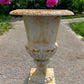 Garden urn - 21" Tall Cast Iron Fluted Urn, Flower Pot Planter, Garden Patio Yard Art F1 by The Old Grainery (aluminum, Ar...