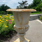 Garden urn - 21" Tall Cast Iron Fluted Urn, Flower Pot Planter, Garden Patio Yard Art F1 by The Old Grainery (aluminum, Ar...