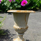 Garden urn - 21" Tall Cast Iron Fluted Urn, Flower Pot Planter, Garden Patio Yard Art F1 by The Old Grainery (aluminum, Ar...
