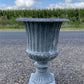 Home & Living > Outdoor & Gardening > Garden Decoration > Yard Art - 18" Tall Cast Iron Fluted Urn, Flower Pot Planter, Ga...