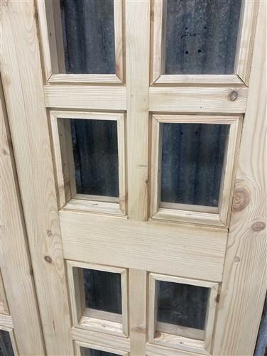 Arched French Double Doors (32.5x96) 14 Pane Glass Doors European Styled O13