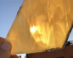 Craft Supplies & Tools > Raw Materials > Glass - 9 Stained Slag Glass Diamond Panes, Reclaimed Church Window Art Glass Pie...