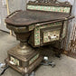 Early Cast Iron & Tile Victorian Stove, Wood Cook Stove, Vintage Parlor Stove