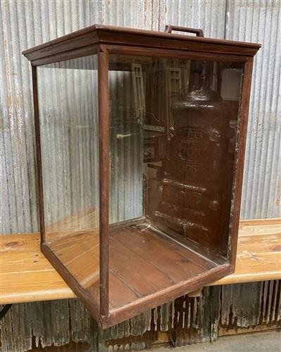Display Case - Countertop Showcase, General Store Display, Vintage Wood Framed Glass Case, C by The Old Grainery (Antique,...