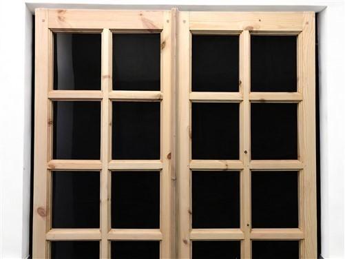 French Double Door (48.5x80.75) 8 Pane Glass Door European Styled EM44