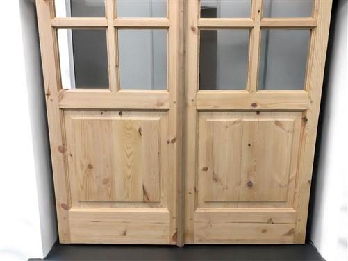 French Double Door (48.5x80.75) 8 Pane Glass Door European Styled EM44